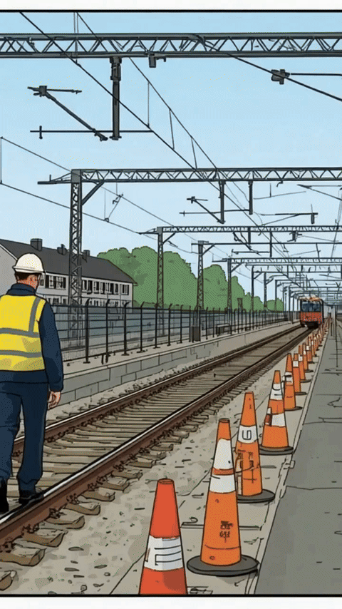 Gleisbausicherung vor Ort